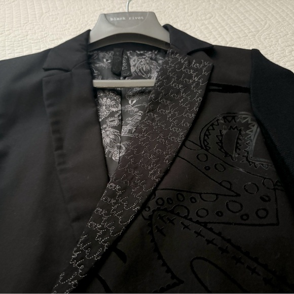 DESIGUAL BLACK BLAZER - Picture 7 of 9